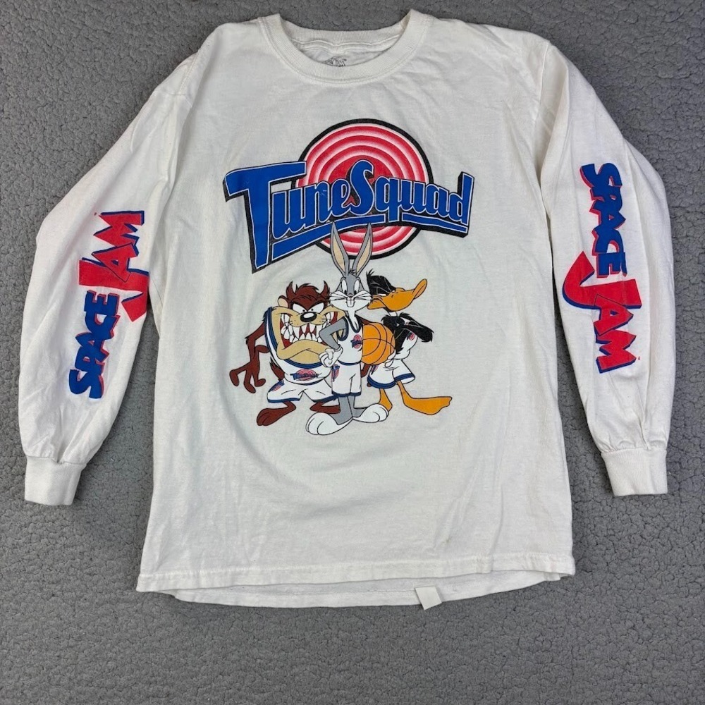 Vintage Space Jam‎ Tunesquad Kids T Shirt Size Youth Large
